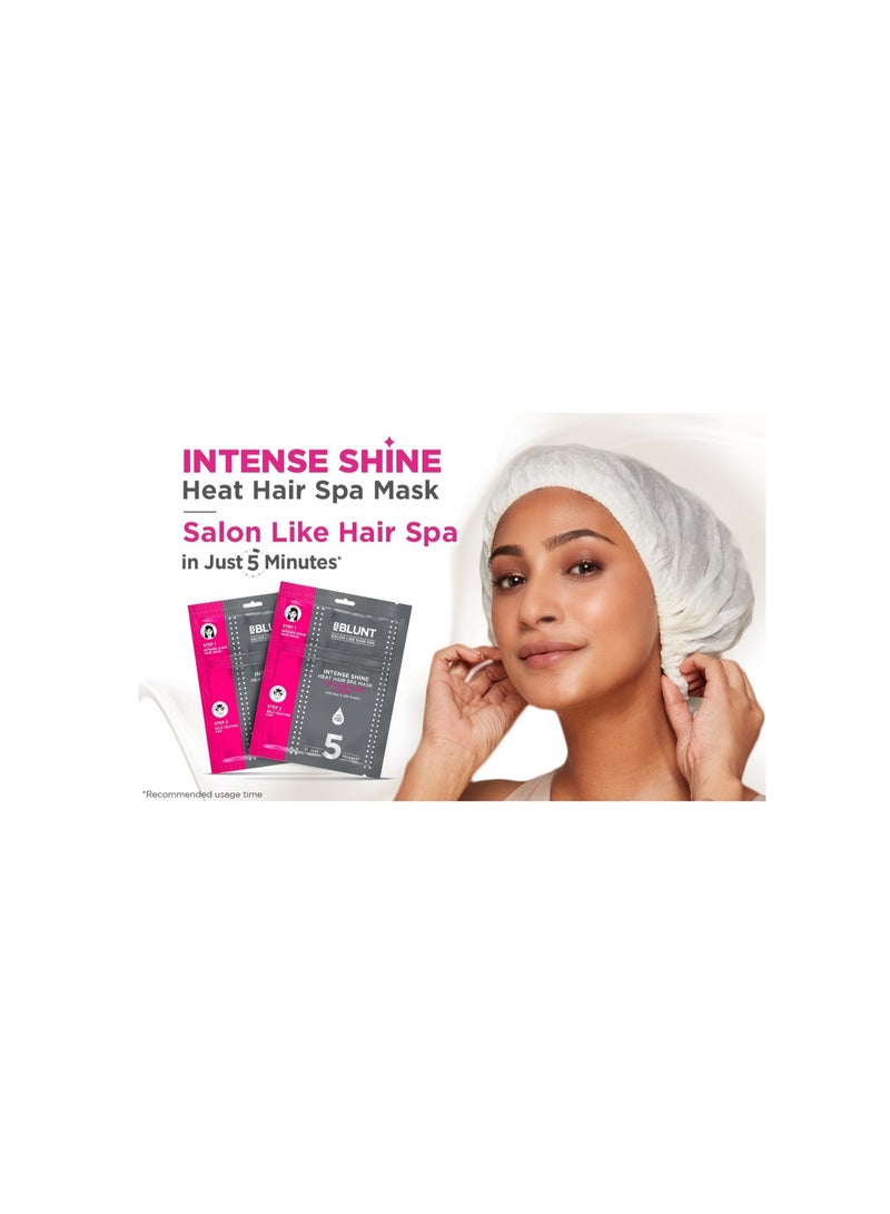 BBLUNT Intense Shine Heat Unscented Hair Spa Mask for Dull Hair With Rice & Silk Protein For Salon-Like Hair Spa At Home - 70 Grams (Pack Of 3) - Image 4